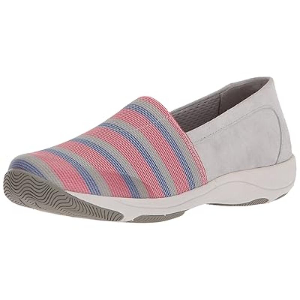 Dansko Women's Pink Gray Harriet Striped Suede Casual Sneaker Shoes Size 11‎